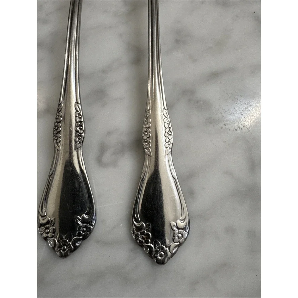 Oneida Silver Stainless Mansfield  Iced‎ Te La Spoons 7 5/8